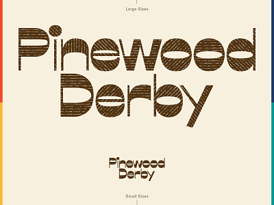 CSCA Pinewood Derby 2019 brand brand identity handmade identity identity system logo logotype opposit pinewood derby reverse stress type typography wood