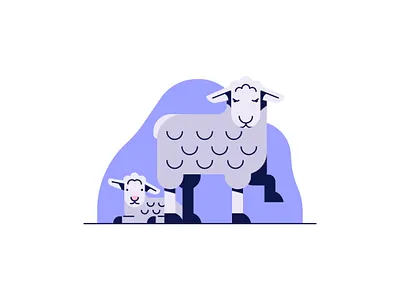 Sheep animals design illustration nature sheep vector wildlife
