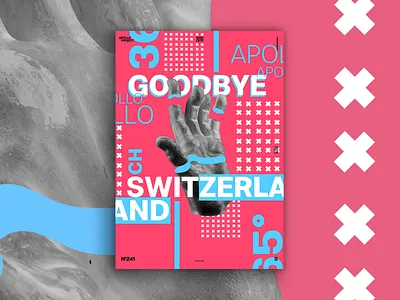 Goodbye Switzerland Poster #241 creative process