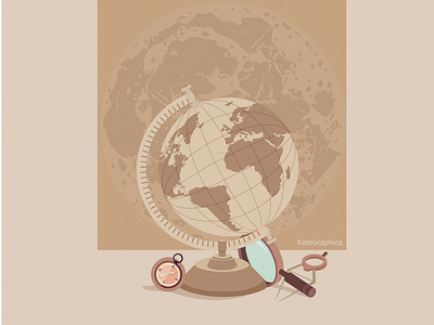 Globe design flat illustration flatdesign graphic illustration illustrator minimalist vector