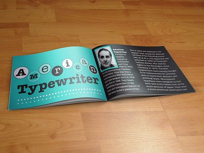 American Typewriter Brochure branding design illustration typography