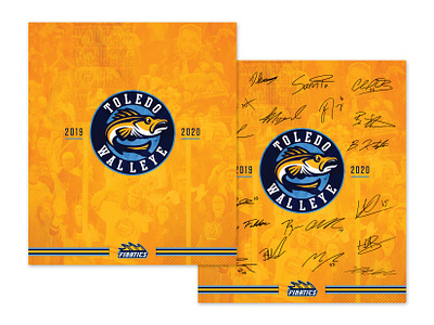 2019-20 Finatics Autograph Poster autograph design echl hockey minor league hockey poster sports toledo toledo walleye