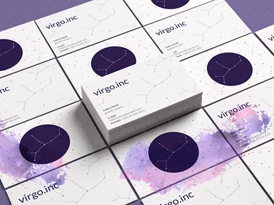 personal business card - virgo.inc astrology branding design business card design logo personal branding