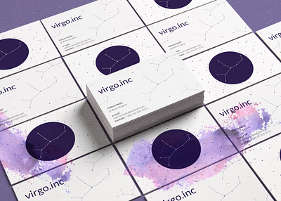 personal business card - virgo.inc astrology branding design business card design logo personal branding