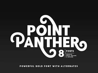 Point Panther (8 BOLD FONTS) black bold bold font bold fonts bold typeface branding font design fonts collection headline font outline outline fonts point panther point panther font powerful sans font sans serif sans serif font seri fonts serif serif font