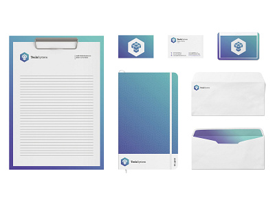 Stationery Corporate Identity — Tecla System agenda brand brand design brand identity branding branding design business card corporate identity dynamic identity dynamic logo envelope folder identity identity branding identity design identity designer identitydesign stationery