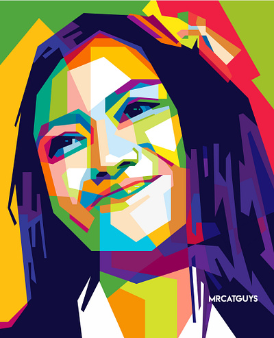 MELODI JKT 48 abstract beautiful collage art colorfull design geometric illustration popart vector wpap