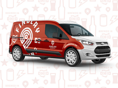 Findlay Brewing Company Promo Van vehicle wrap