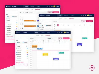 FieldMed - Appointment Screens clean dashboard design layout ui user interface ux web app web application