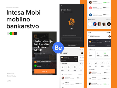 Bankaintesa Concept - Case Study bank banking banking app finance app interface ios location mobile ui ux