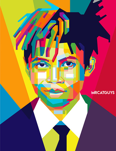 Is me abstract abstract art beautiful collage colorfull colors geometric illustration popart wpap