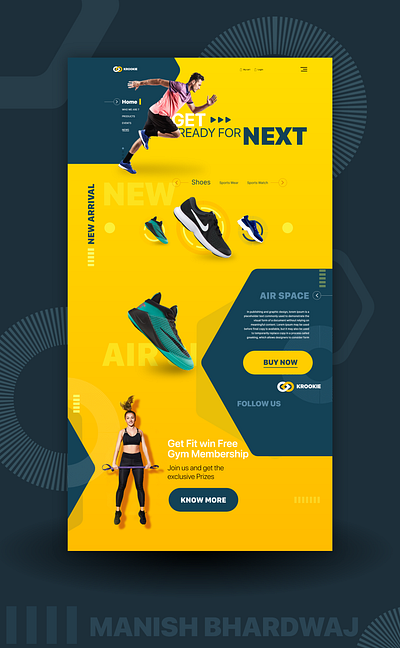 Sports Website app concept design flat illustrator ui ux web website