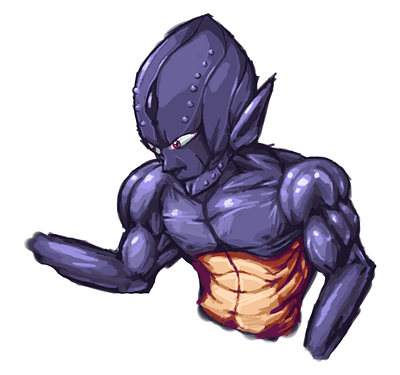 A beefy Alien [OC] alien digital digital painting original character