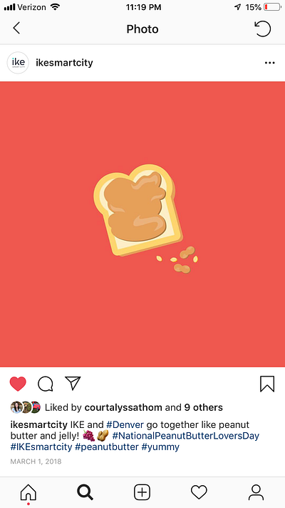 Peanut Butter Time social media graphic bread design graphic design illustration peanutbutter simple social media social media graphic