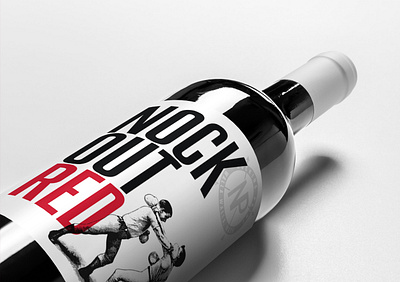 Nocking Point Wine Label alcohol branding boxing brand identity branding food and beverage food and drink knockout label design logo design nocking point packaging design red wine vintage visual identity wine wine label