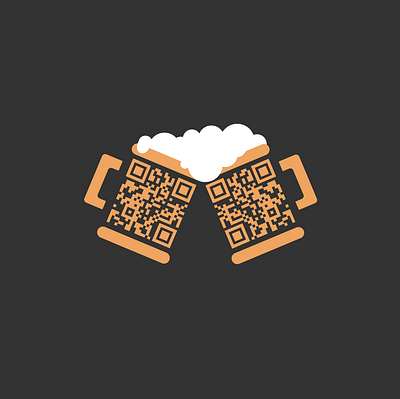 QR Code Beers beer beers clever creative funny graphic graphic design illustration qr code qr code vector