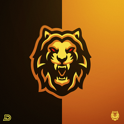 Lion eSports Logo branding design esportlogo esports esports logos gaming gaming logo gold illustration lion lion logo logo logos mascot logo vector wild