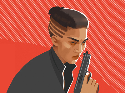 Illustration for the game "Mafia" character game illustration killer mafia