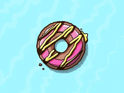 Doughnut design donut doughnut illustration illustrator ishu texture vector