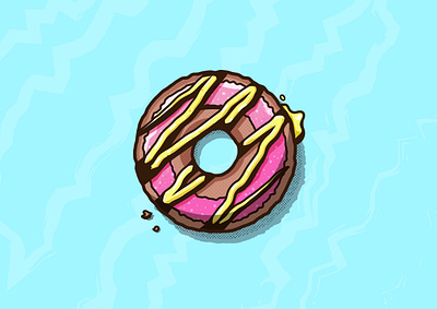 Doughnut design donut doughnut illustration illustrator ishu texture vector