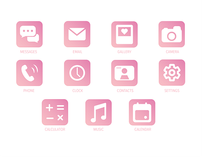 Phone App Icons app design icon logo ui ux vector vector art vector artwork web