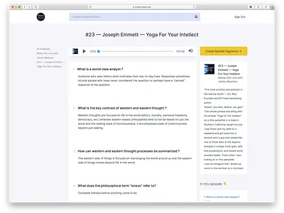 Going minimalist with Smash Notes episode pages notes podcast podcast notes podcasting podcasts web interface