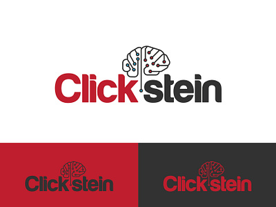 ClickStein logo Final brand branding design fiverr graphics icon identity logo logo branding social media