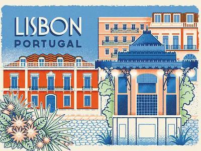How to Find Old Lisbon - Postcard 2 ephemeral kiosk lisbon old lisbon portugal postcard print design travel vintage
