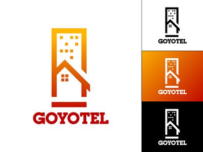 GOYOTEL Logo brand branding design expert fiverr graphics icon identity logo logo branding real estate social media technology