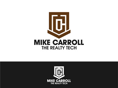 Mike Carroll Logo brand branding design expert fiverr graphics identity logo logo branding media real estate social social media tech logo technology