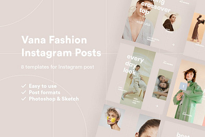 Vana Fashion Instagram Pack blogger freebies influencer instagram stories instagram templates