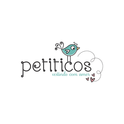 Petiticos baby baby clothes bird branding clothing curl cute hand drawn heart illustration logo store