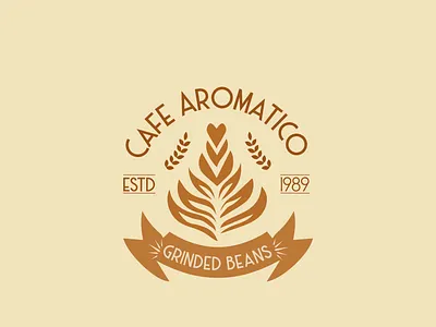 Cafe Aromatico adobe illustrator adobe photoshop cc brand identity branding branding design business coffee shop company logo design graphic design logo logo making minimal packaging stationary design vintage logo