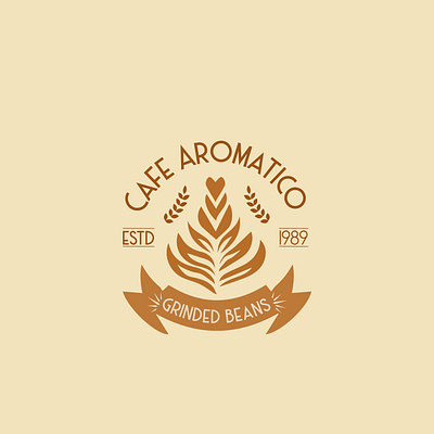 Cafe Aromatico adobe illustrator adobe photoshop cc brand identity branding branding design business coffee shop company logo design graphic design logo logo making minimal packaging stationary design vintage logo