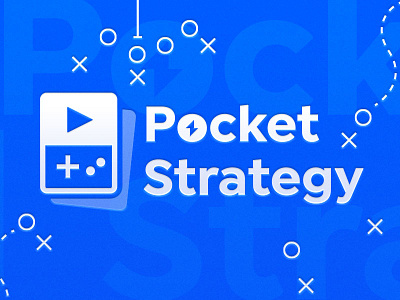 Draw up the X's & O's branding button cerulean design game boy game plan games identity joysticks logo play social media video games