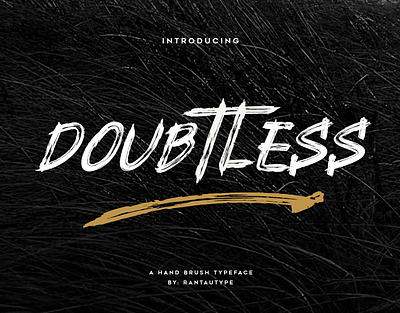 Doubtless hand brush typeface branding branding design brush brush lettering font font awesome logo rantautype typeface