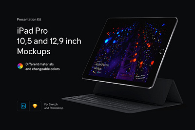 iPad Pro Mockups | Presentation Kit app chat feed form illustration library material message mobile mobile ui profile sign sign in system design ui ui kit ux