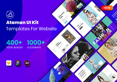 Ataman UI Kit - Template For Website app chat feed form illustration library material message mobile mobile ui profile sign sign in system design ui ui kit ux