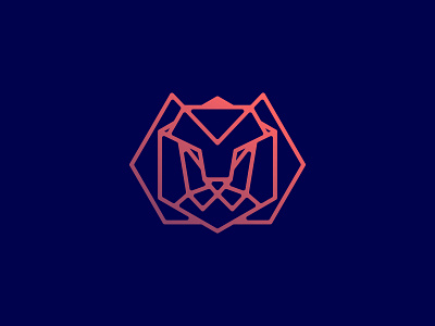 lionsun animal brand branding design icon line lion lion head lion logo logo symbol vector