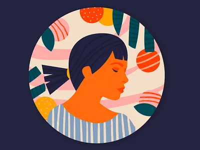 Own it 36daysoftype bright design girl graphic illustration packaging