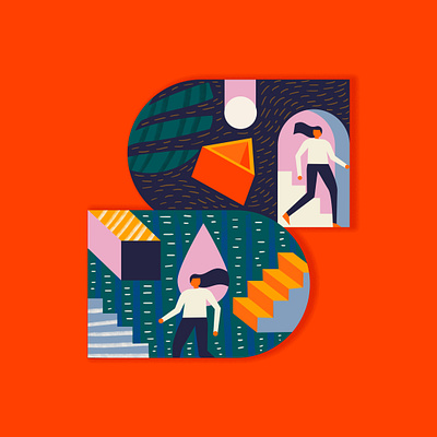 Shifting Perspectives 36daysoftype colorful graphic illustration portal space