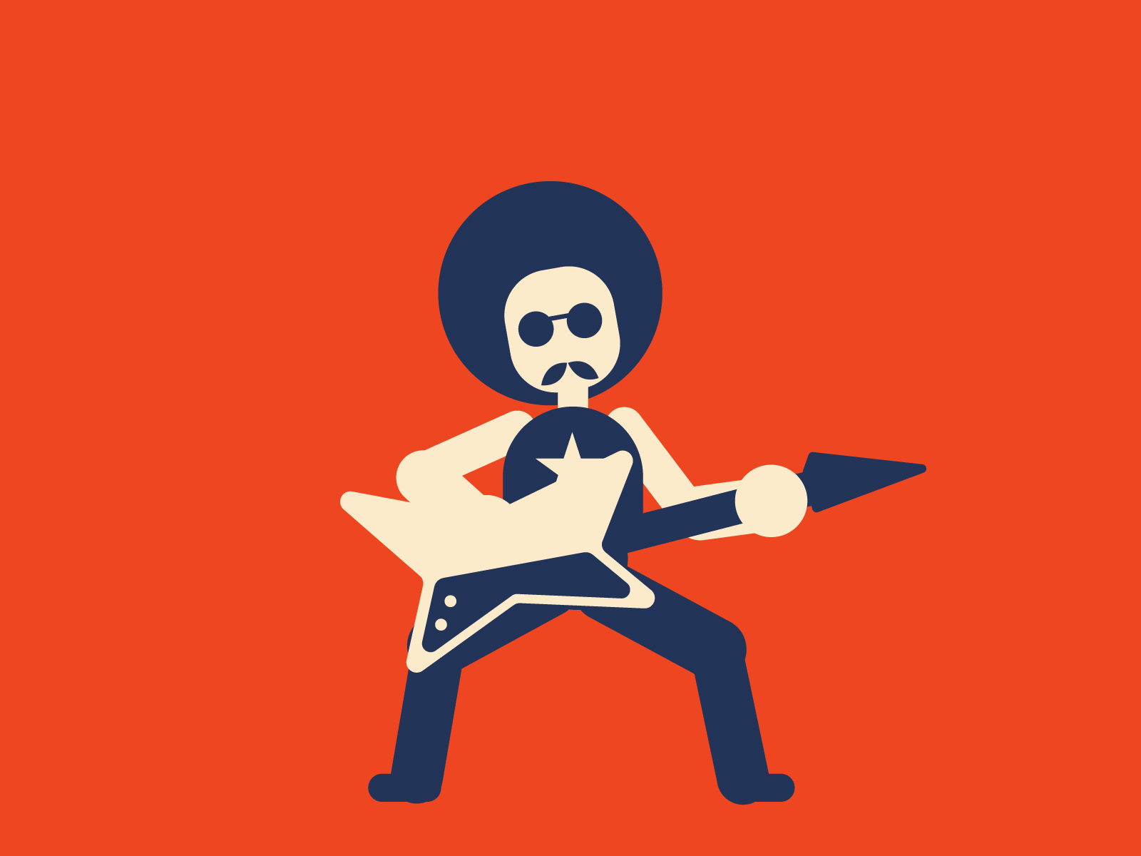 Guitar aftereffects character animation design duik guitar illustration illustrator loop motiongraphics musician rigging rock rubberhose vector