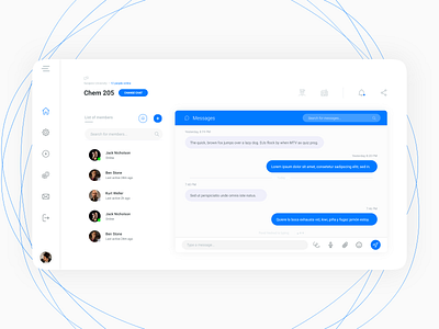 Student Chat adobexd app design minimal ui ui design user experience user interface user interface design ux web web design