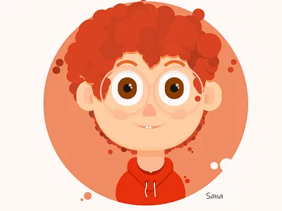 Nerd character illustration kid nerd nerdy portrait specs student vector