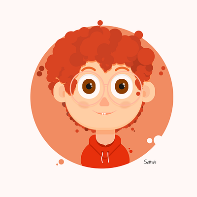 Nerd character illustration kid nerd nerdy portrait specs student vector