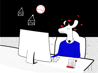 Exploring Behance art art collective black and white deer deer illustration design digital art digital illustration digital store ecommerce halx halx store illustration illustrationdaily mascot mascot character