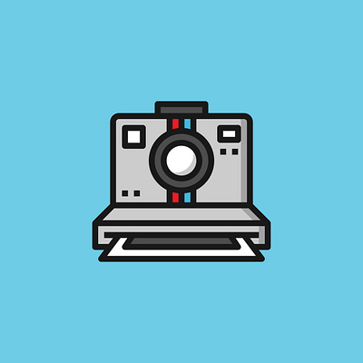 Polaroid camera app camera design gadget icon illustration polaroid technology ui vector