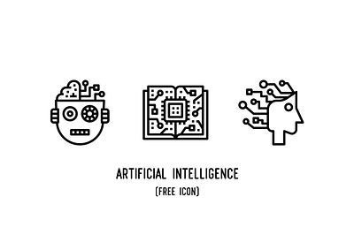 Artificial intelligence (Free icon) app artificial intelligence background design digital icon illustration pixelperfect technology ui user interface vector