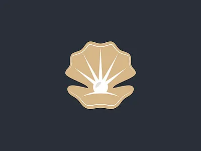 Pearl abstract branding elegant icon illustration logo luxury mark minimal minimalist ocean sea shell