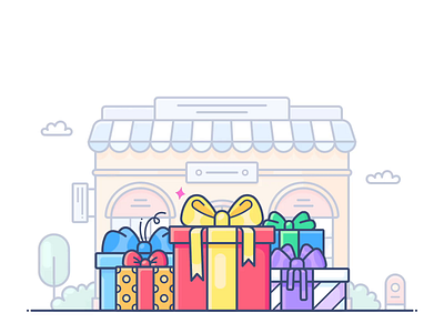 Gift animation box commerce design dropshippihg e commerce gift icon illustration lottie motion onboarding online outline present shop shopify store svg web